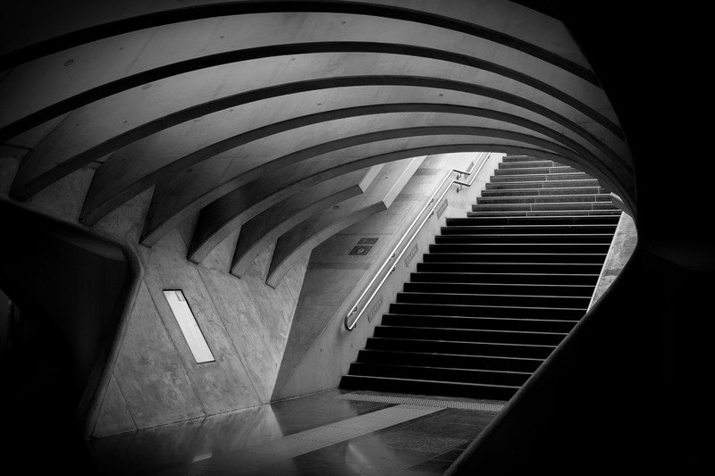 Architectural staircase detail
